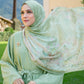 Como Satin Shawl - Pistachio