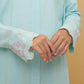 Buttonscarves x Jovian Paradiso Paloma Long Shirt In Light Turquoise