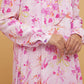 Buttonscarves x Jovian Paradiso Poppy Long Dress In Pink White