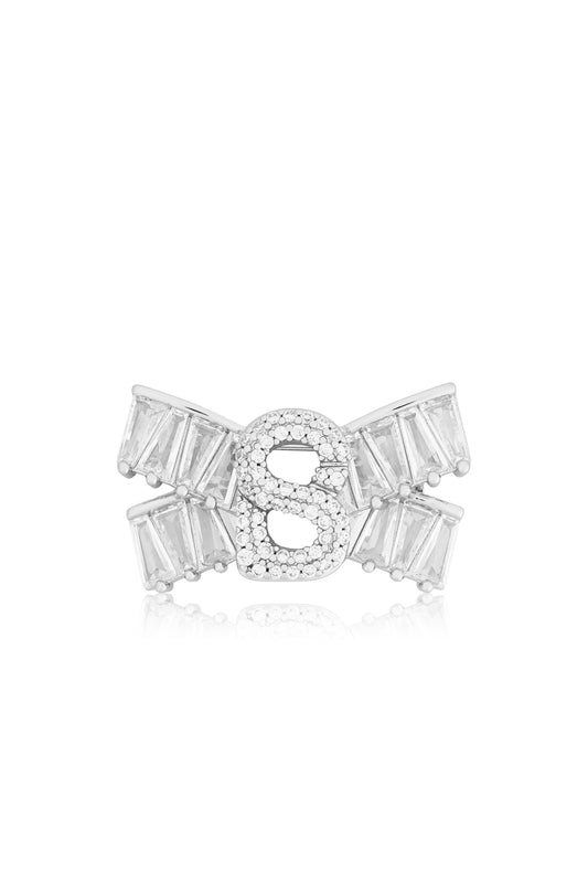 Petite Bow Brooch - Silver