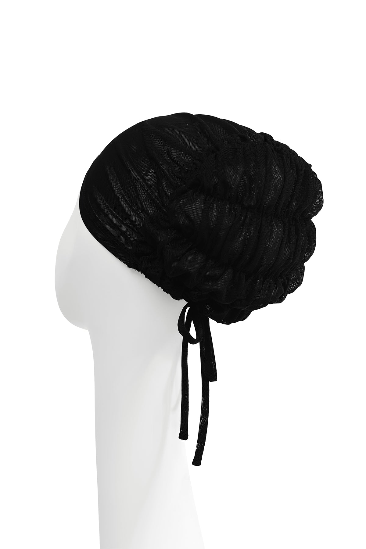 Pleated Back Inner Cap - Black – Buttonscarves Malaysia