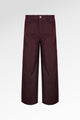 Raine Denim Pants - Maroon