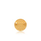 Round Pin Brooch - Beige/Gold