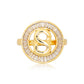 Round Ring Brooch - Gold