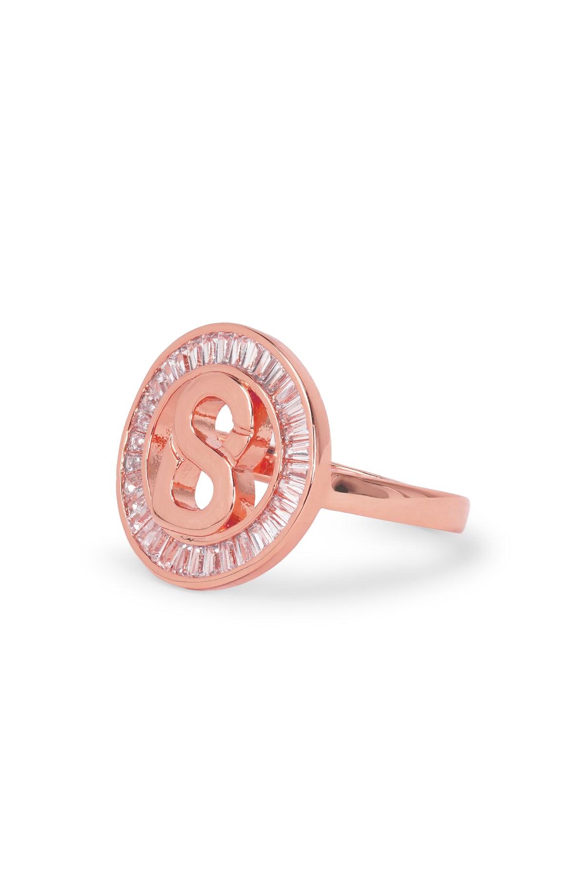 Round Ring Brooch - Rose Gold