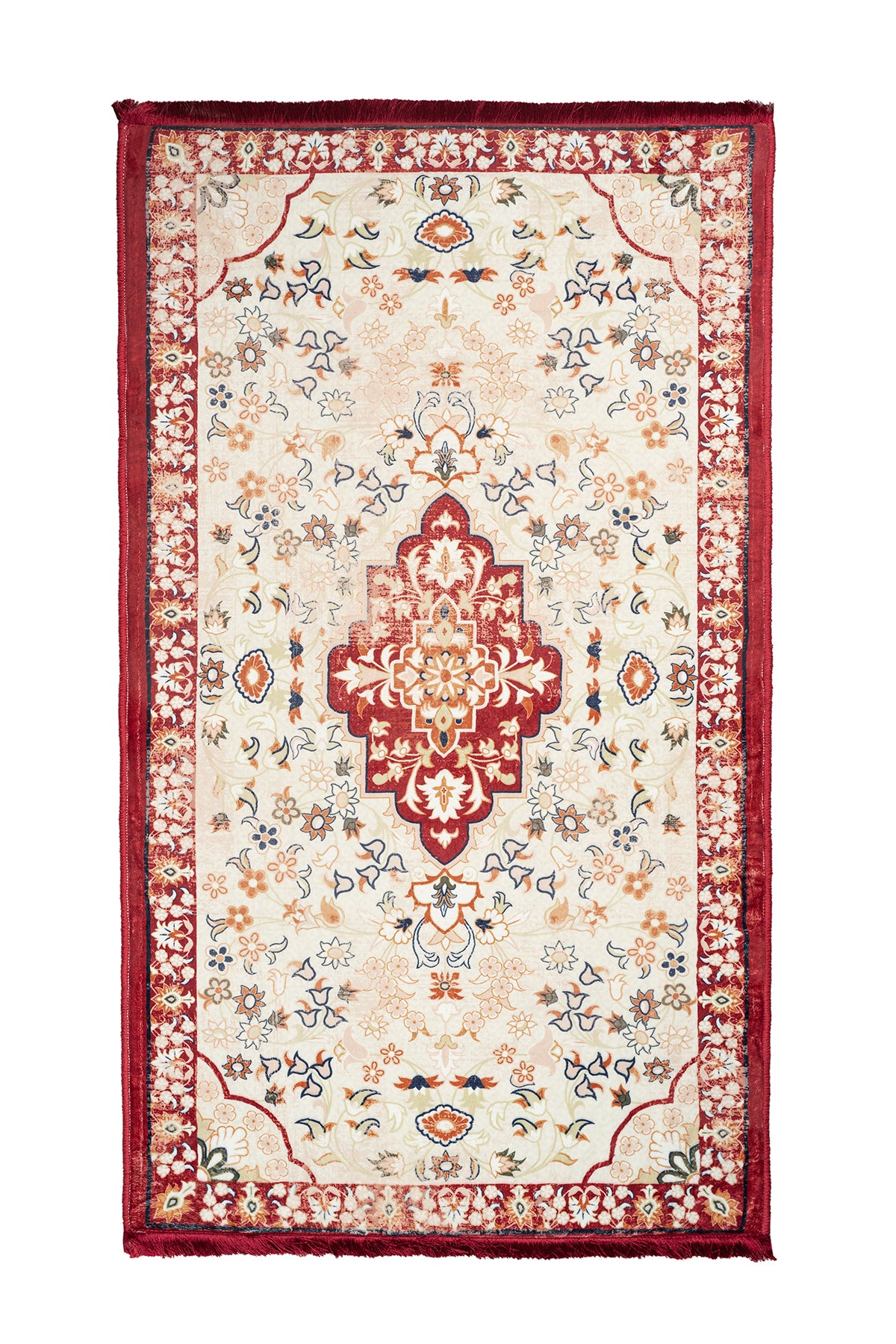 9122769830200-Salwa Prayer Mat - Saffron