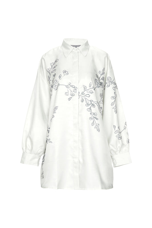 Samara Oversize Shirt - Pearl