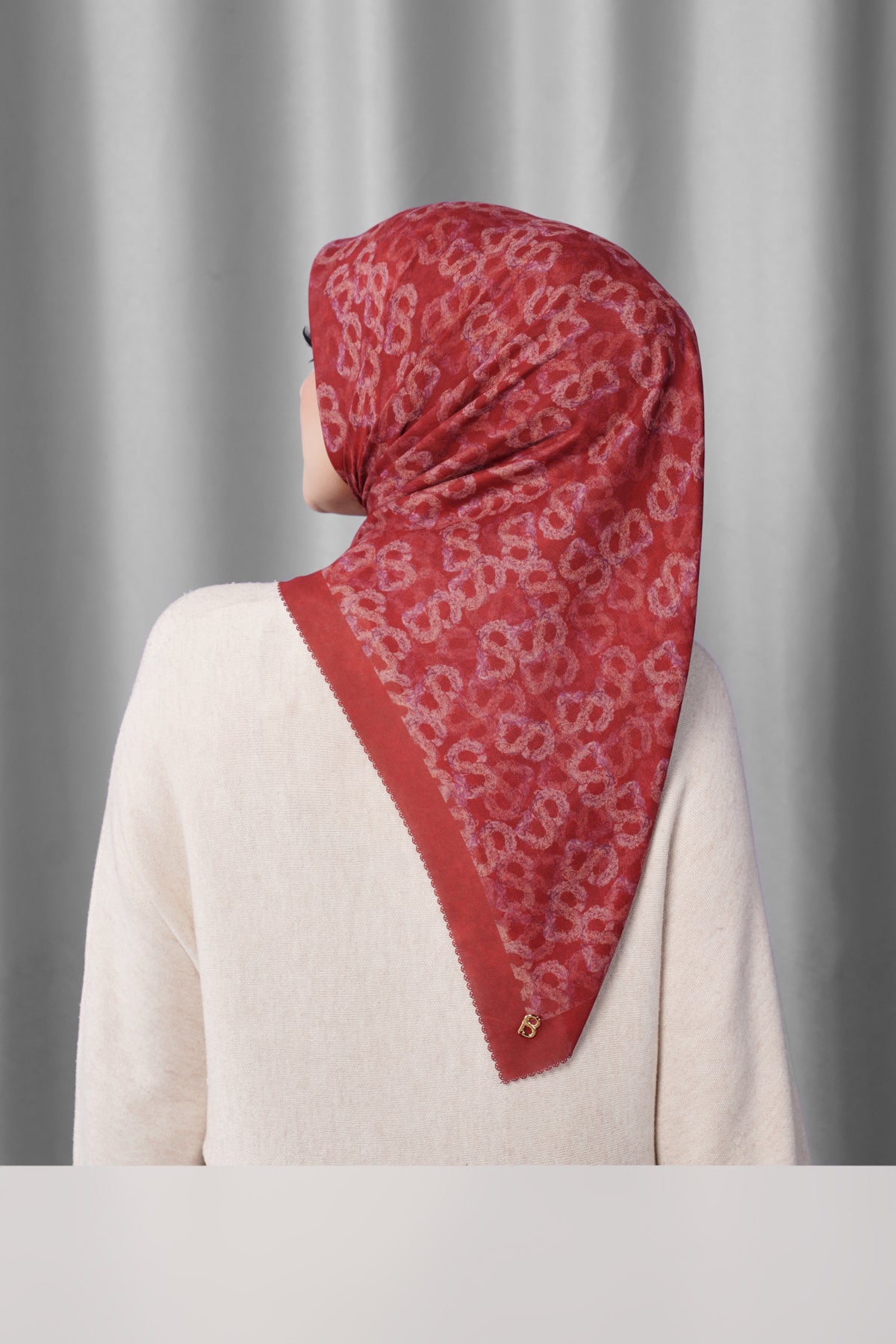 Samla de Fleur Square - Brick Red