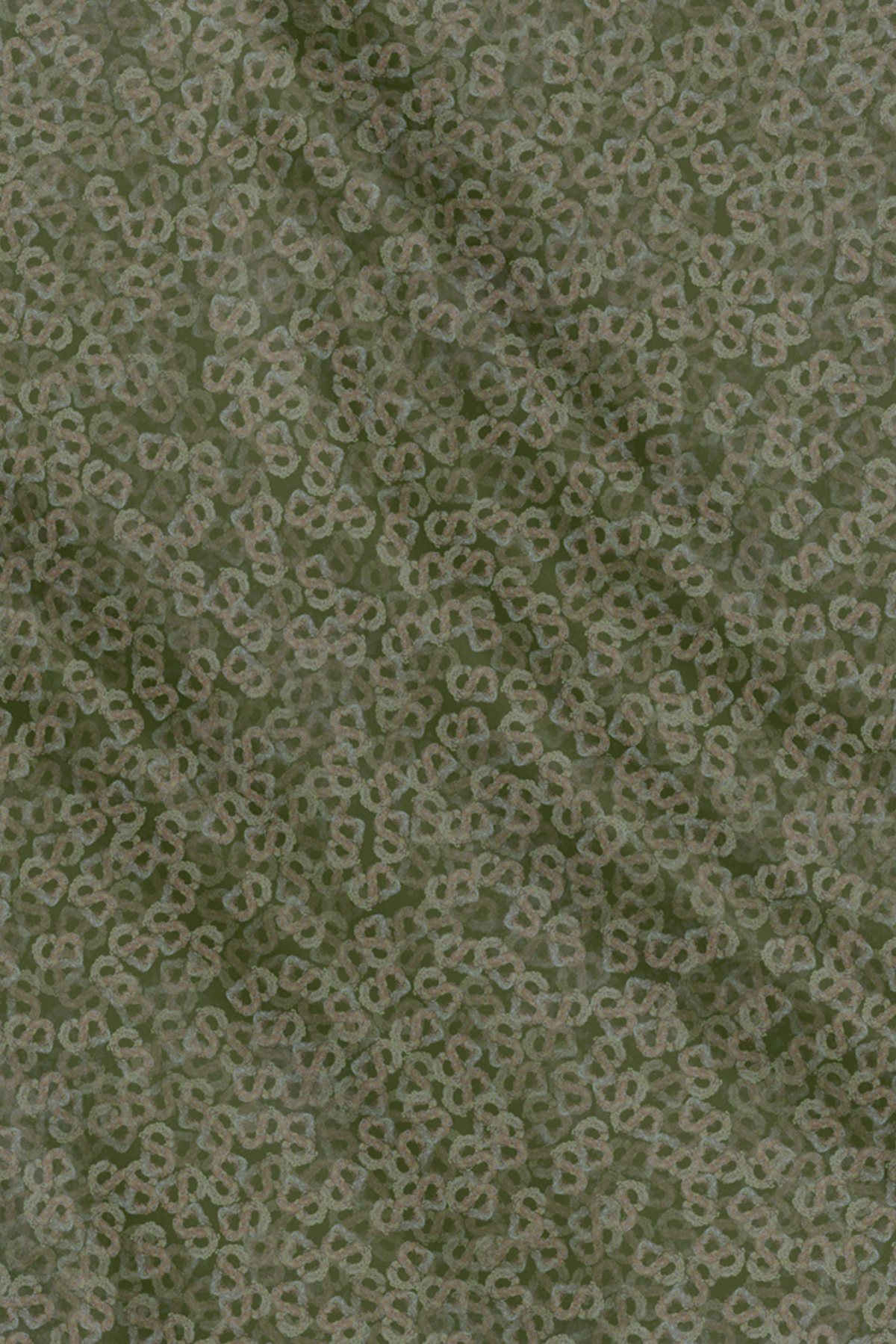 Samla de Fleur Square - Deep Olive