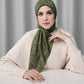 Samla de Fleur Square - Deep Olive