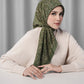 Samla de Fleur Square - Deep Olive
