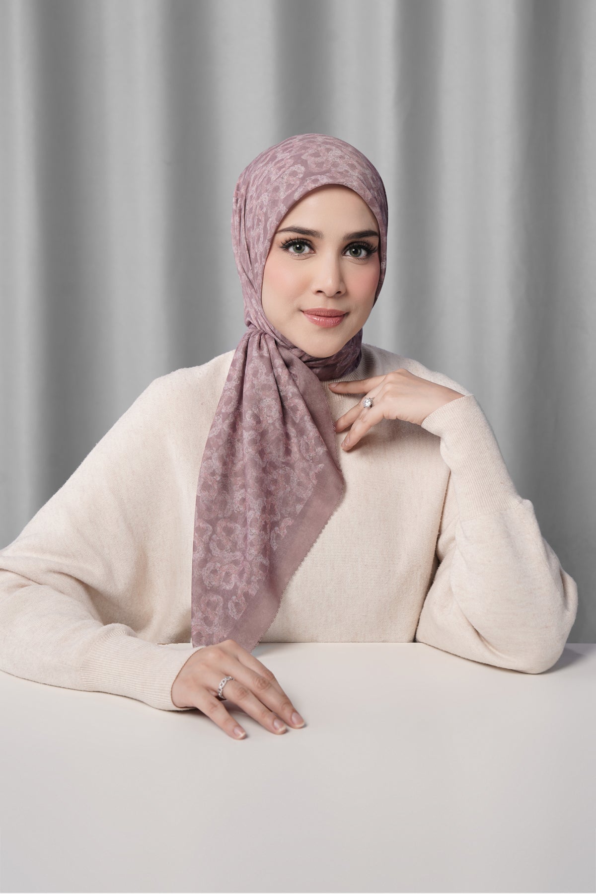 Samla de Fleur Square - Twilight Mauve
