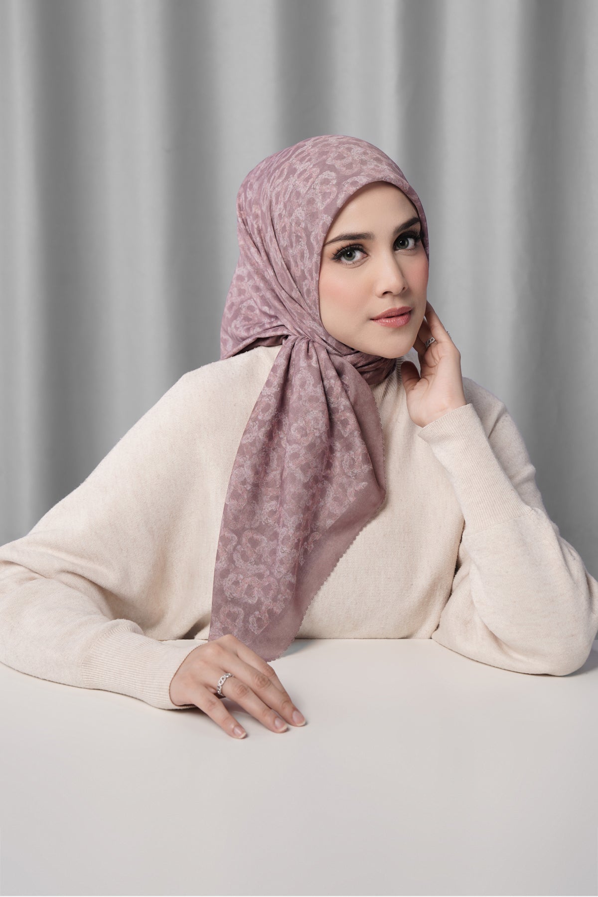 Samla de Fleur Square - Twilight Mauve