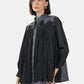 Seara Embroidery Shirt - Black