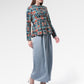 Selena Blouse - Navy Peony