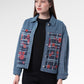 Selena Jacket - Navy Peony