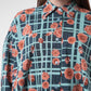 Selena Oversized Shirt - Navy Peony