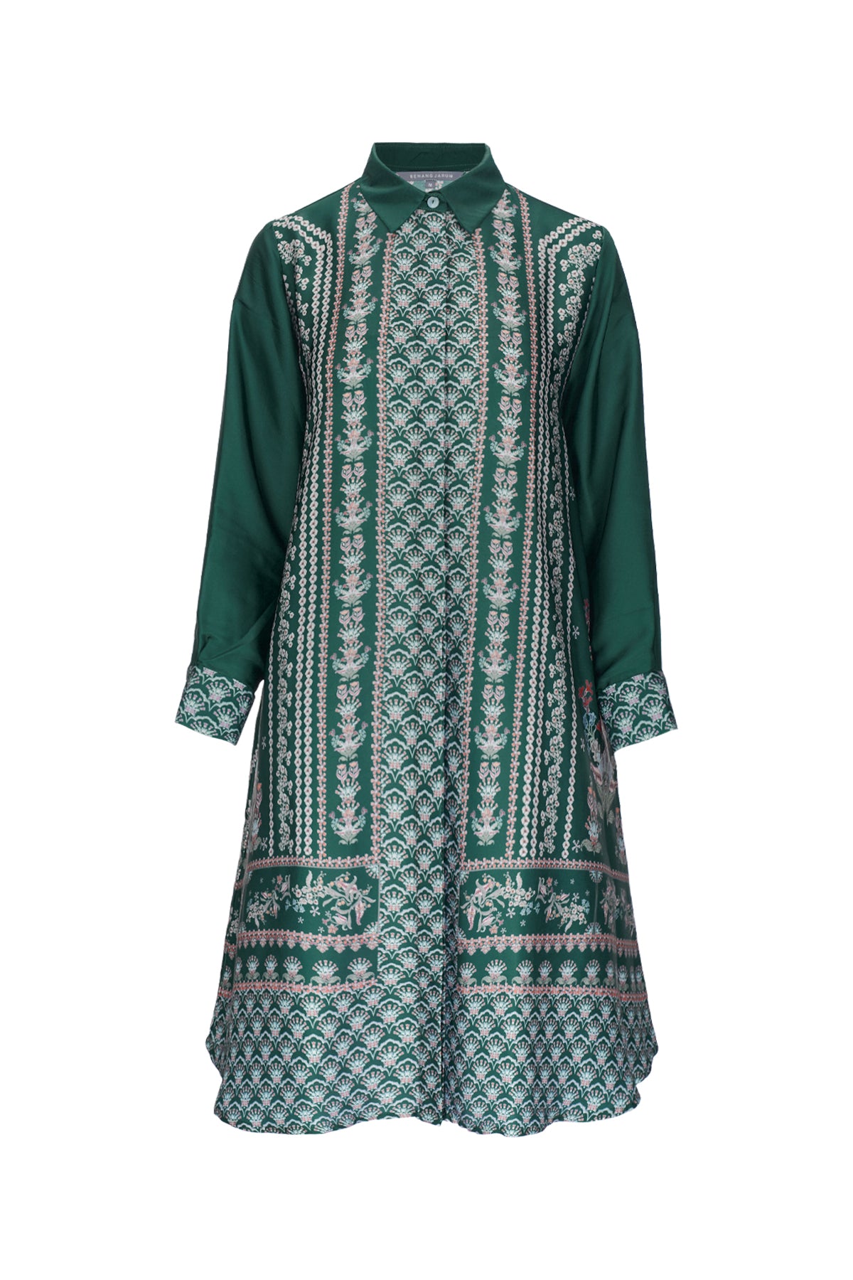 Serenity Soiree Tunic Shirt - Emerald