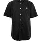 Signature Men Poplin Shirt Short Sleeve - Black