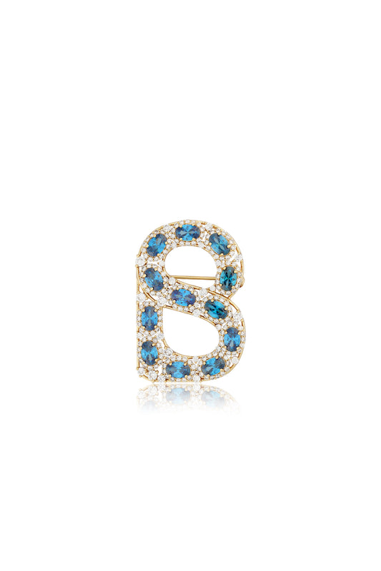 Signature Royal Brooch - Sapphire