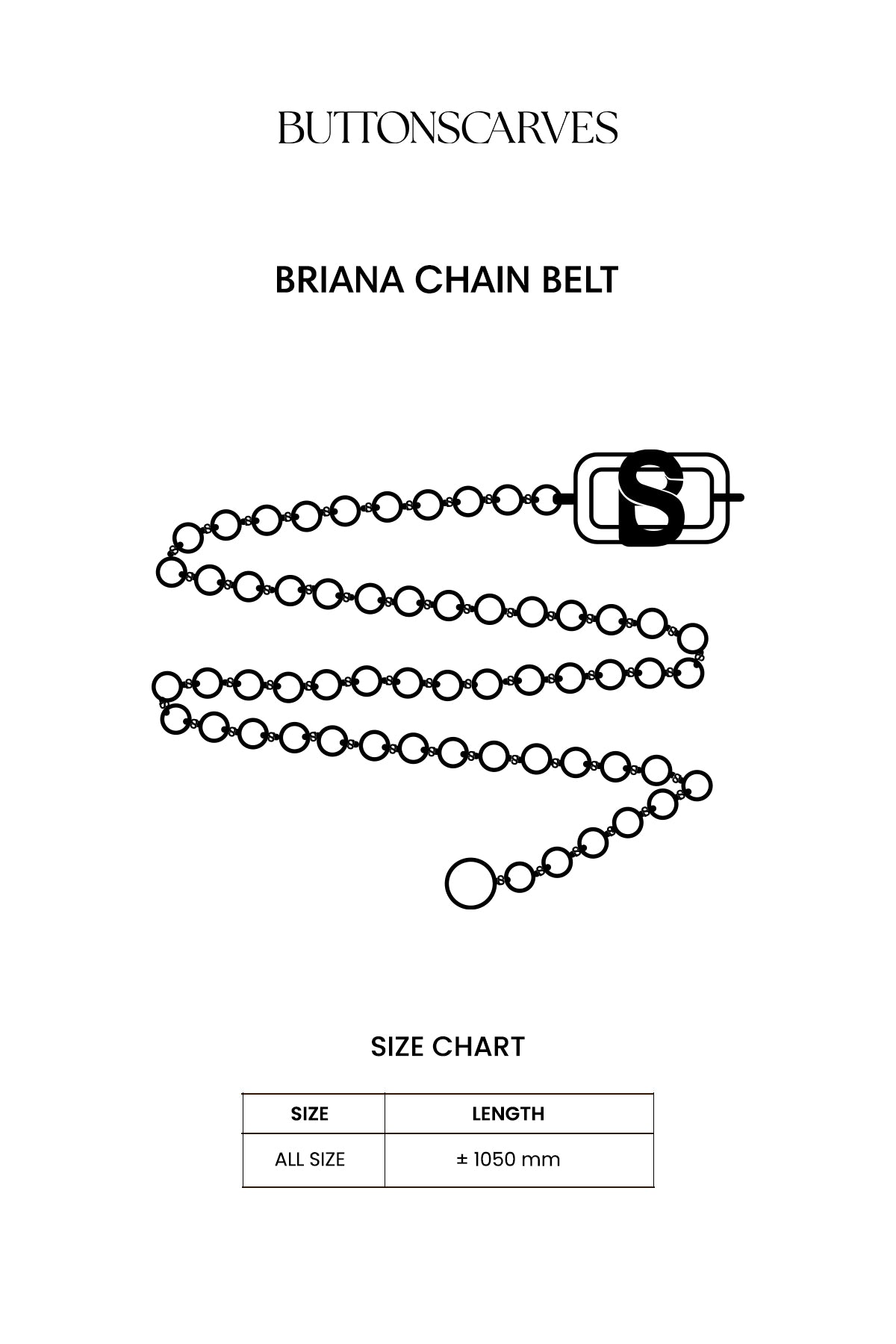 Briana Chain Belt - Gold