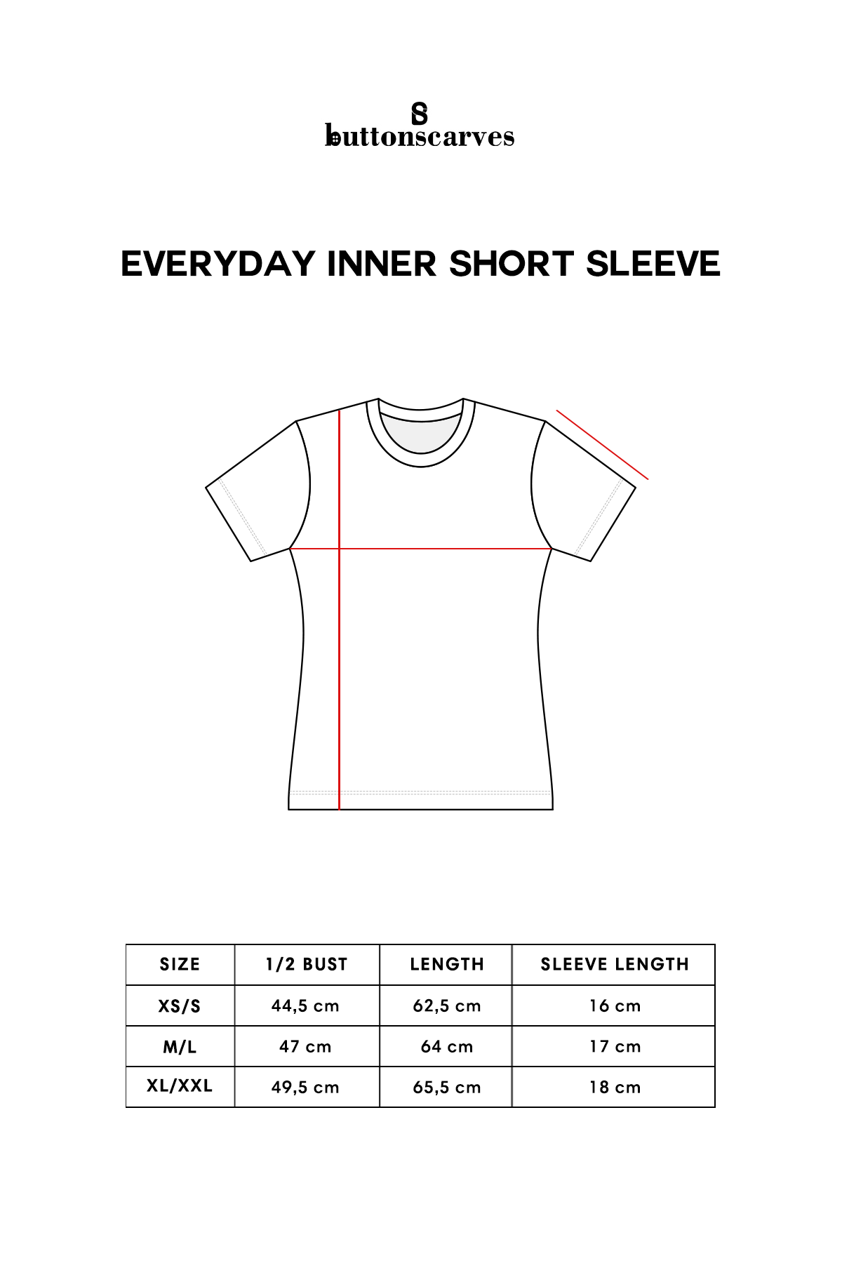 Everyday Inner Short Sleeves - Black