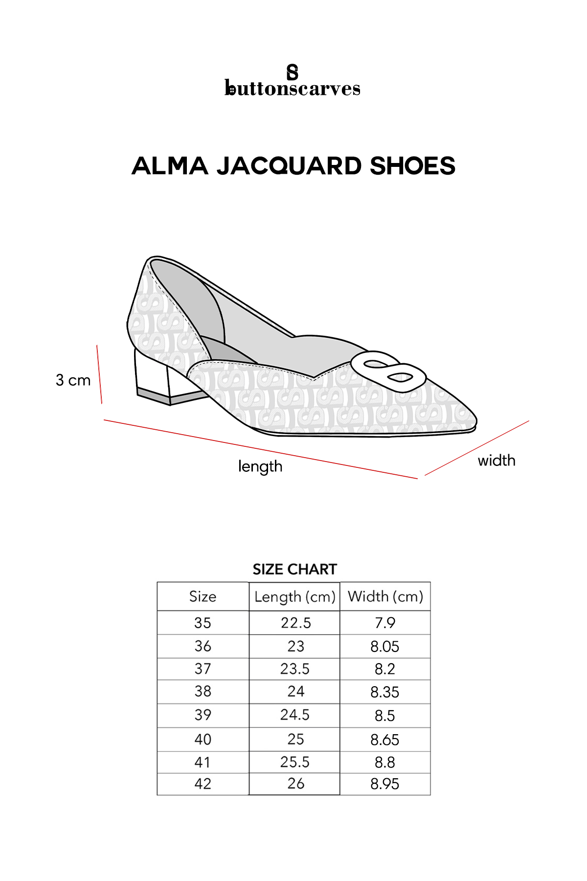 Alma Jacquard Shoes - Black