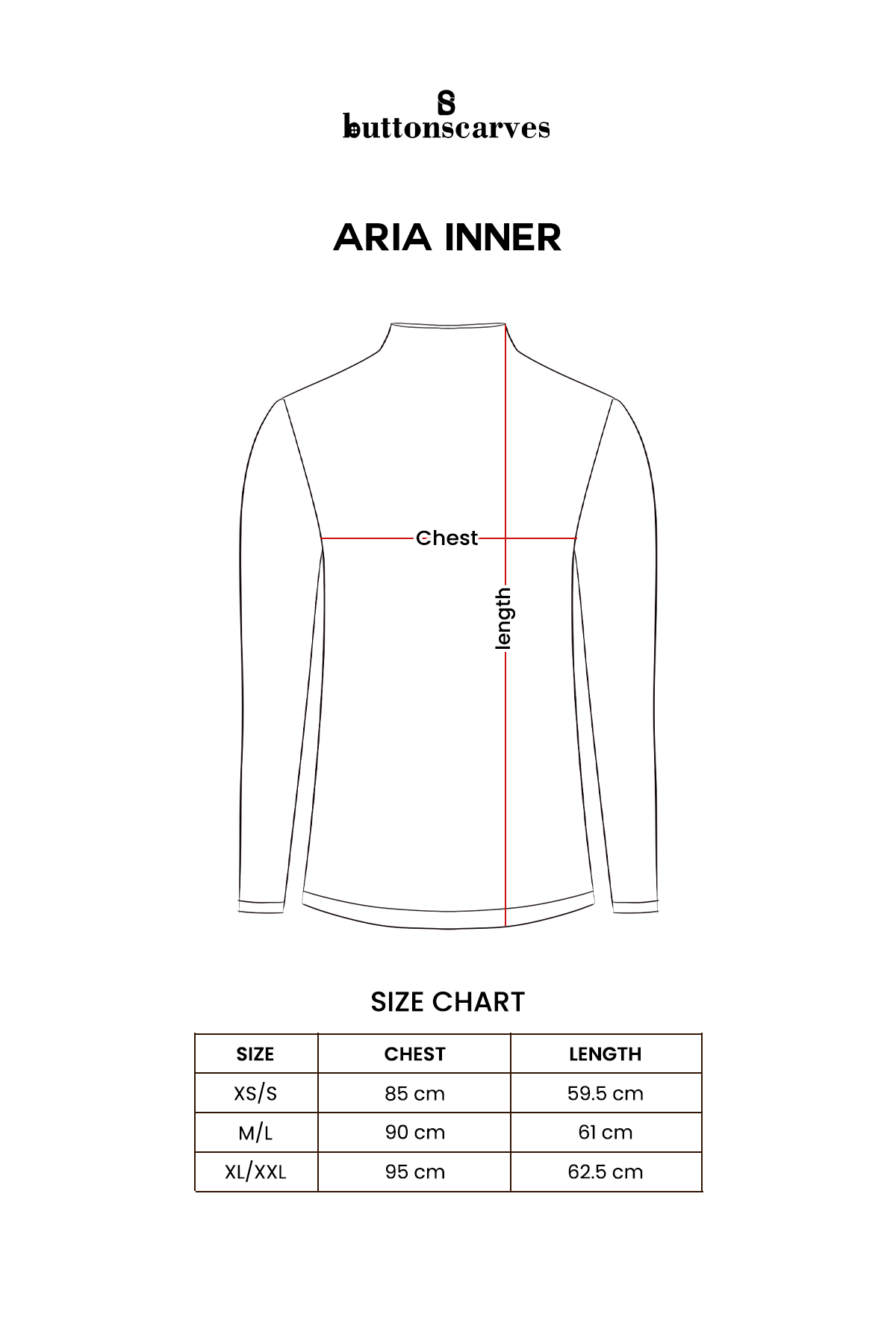 Aria Inner - Long Sleeves - Black