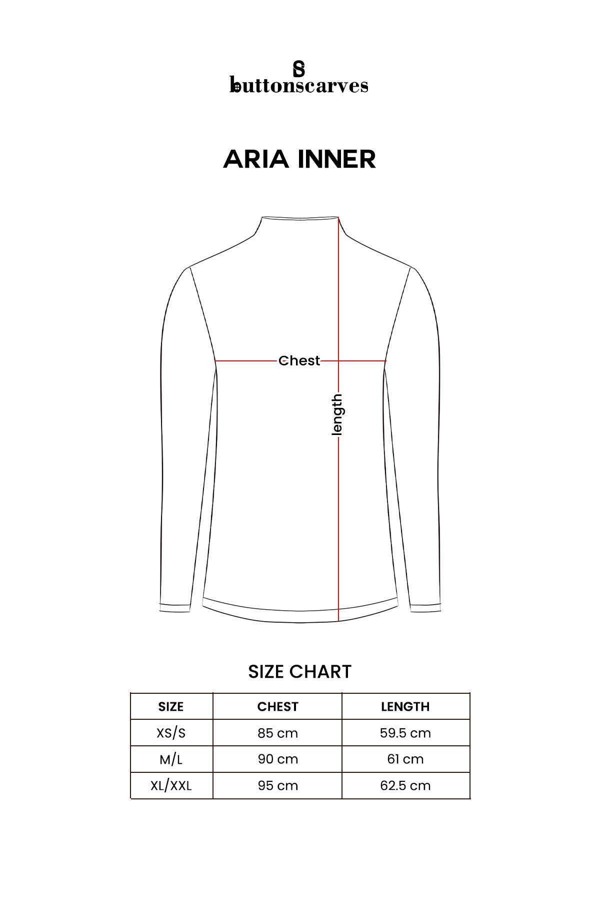 Aria Inner - Long Sleeves - Brown