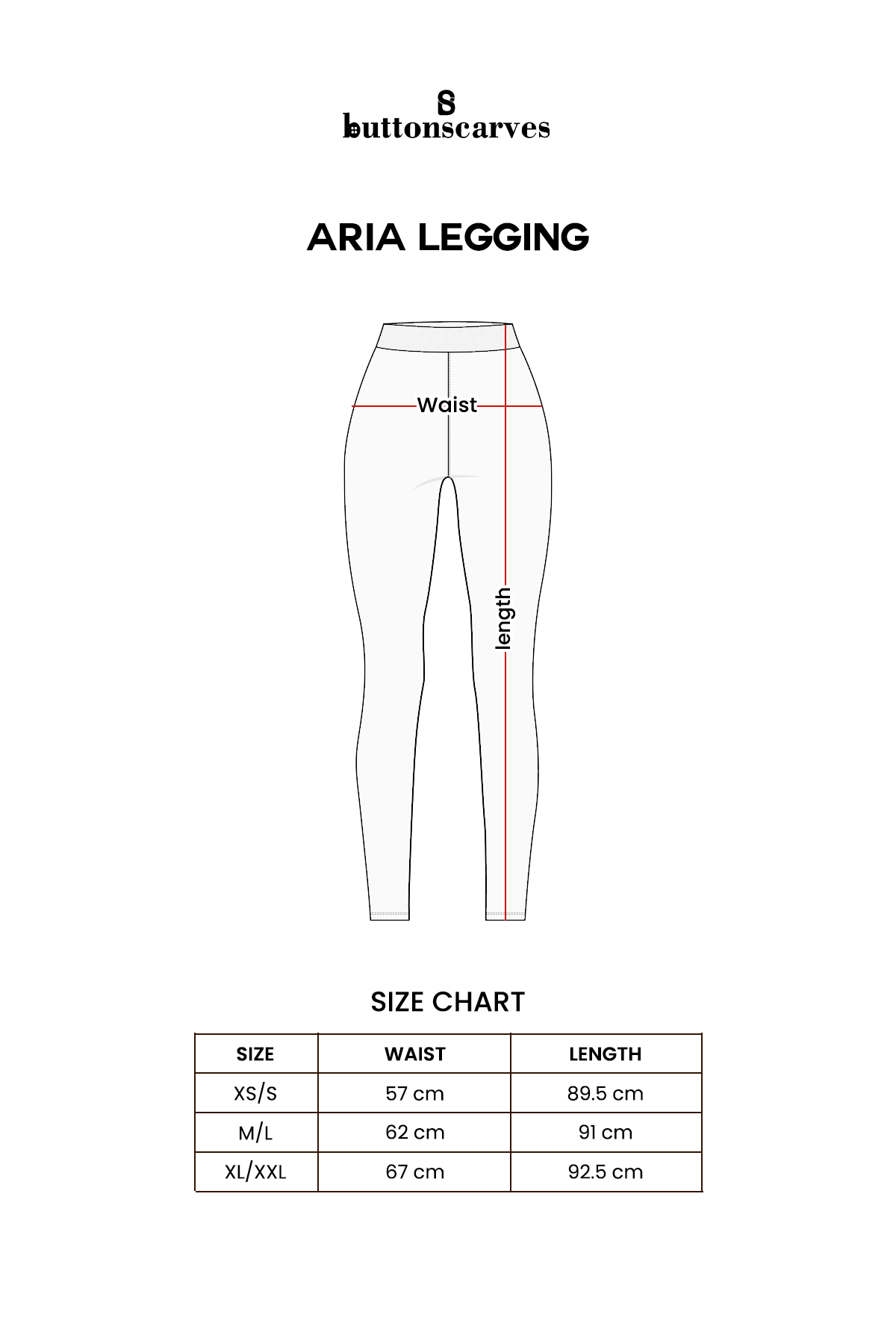 Aria Leggings - Brown