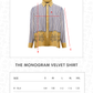 The Monogram Velvet Shirt - Yuzu