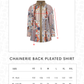 Chainerie Back Pleated Shirt - Azurite