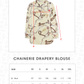 Chainerie Drapery Blouse - Zircon