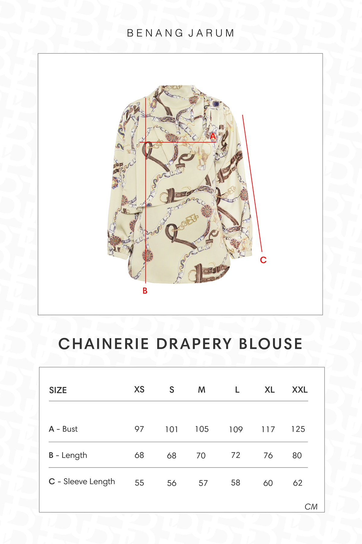 Chainerie Drapery Blouse - Zircon
