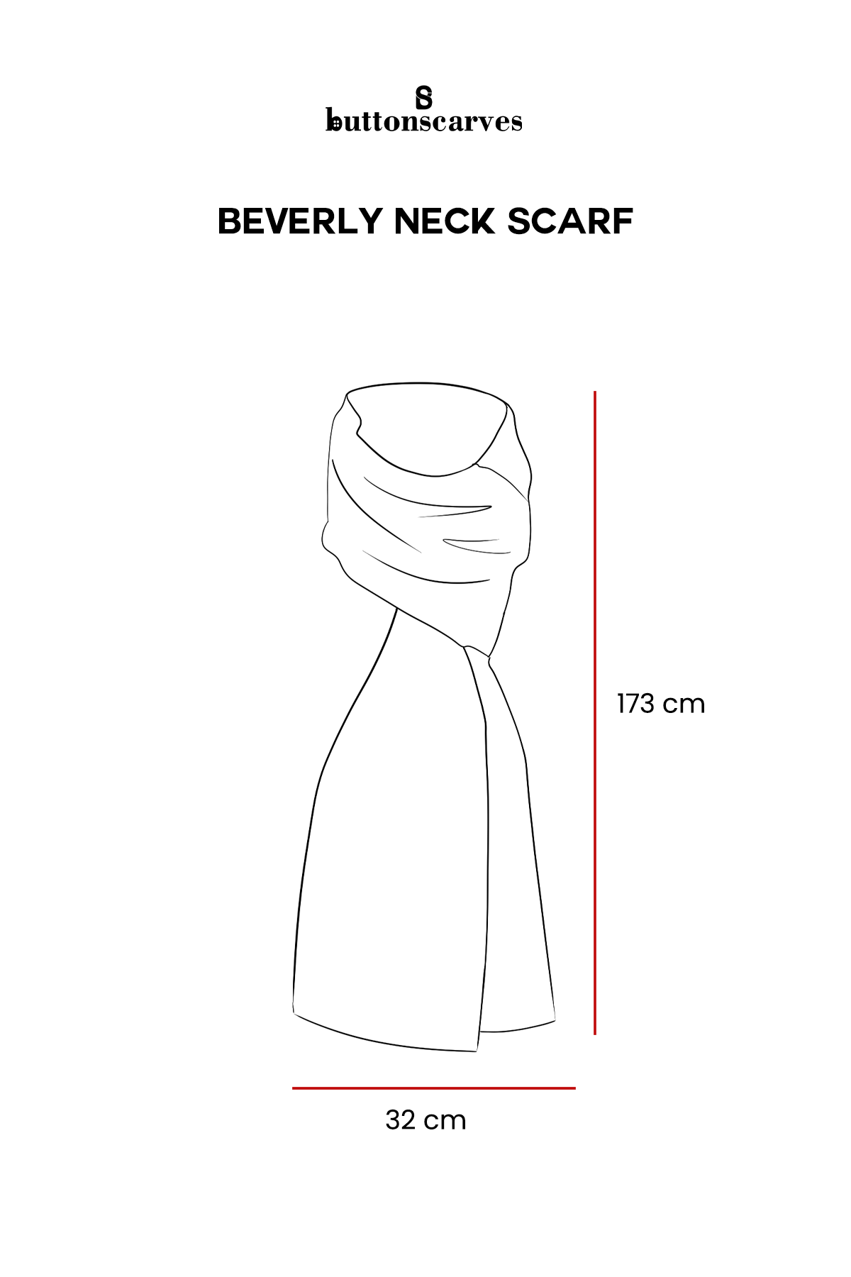 Beverly Neck Scarf - Black