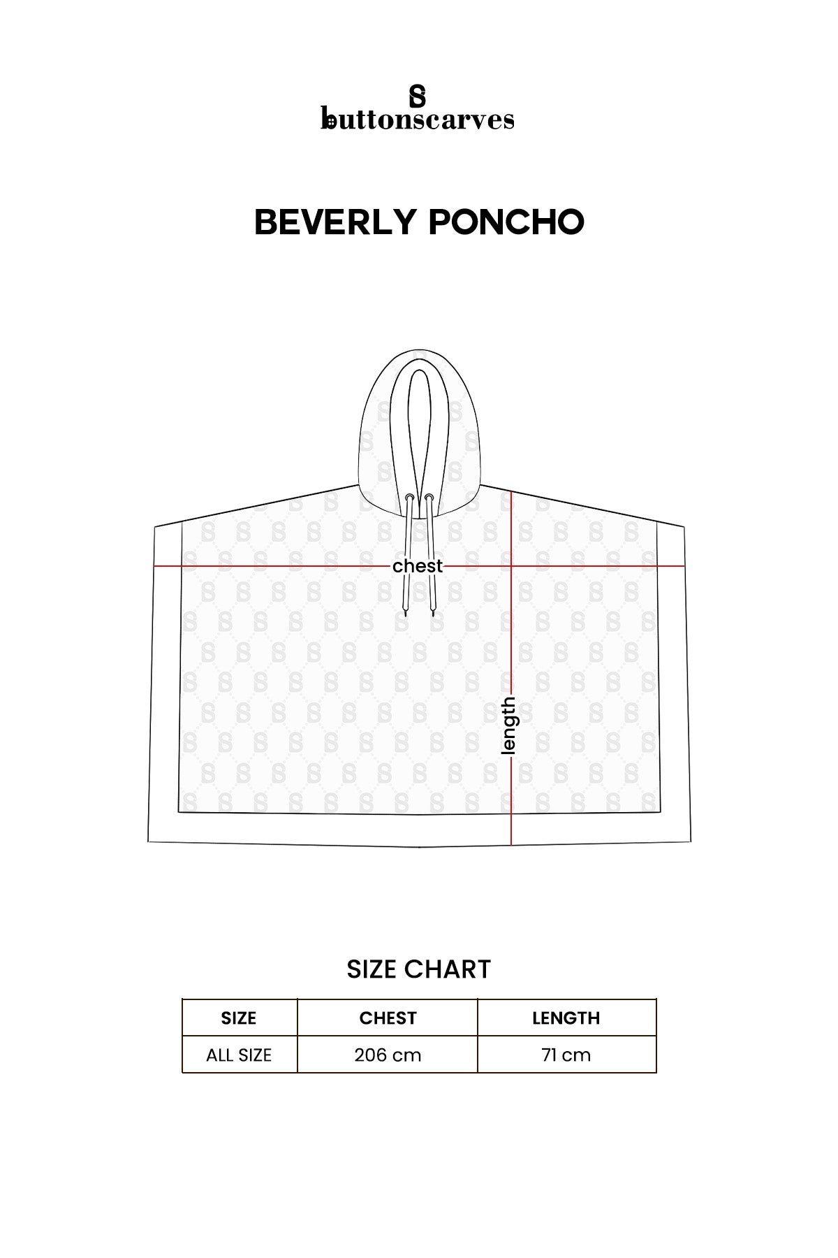 Beverly Poncho - Beige