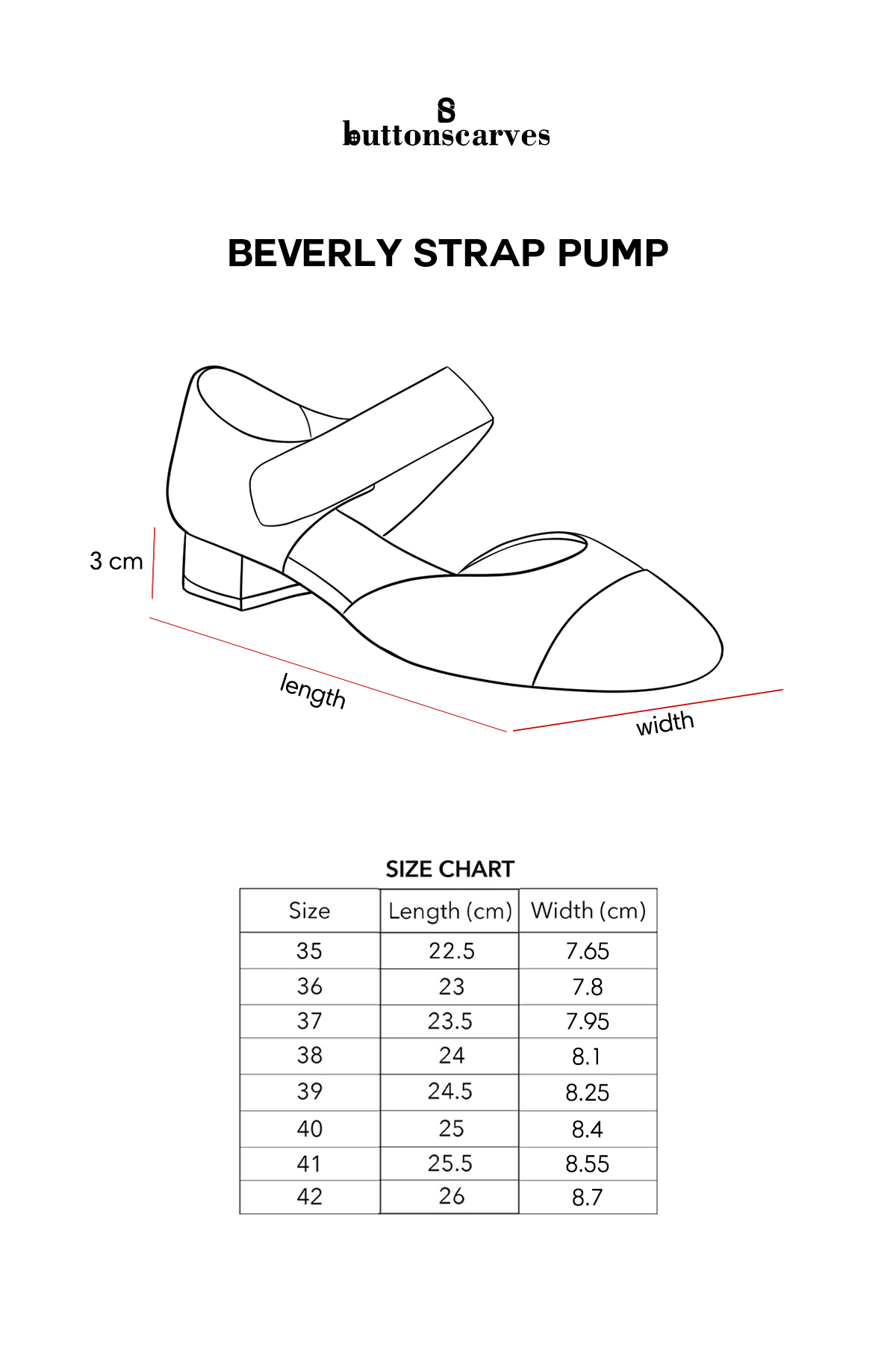 Beverly Strap Pump - Black