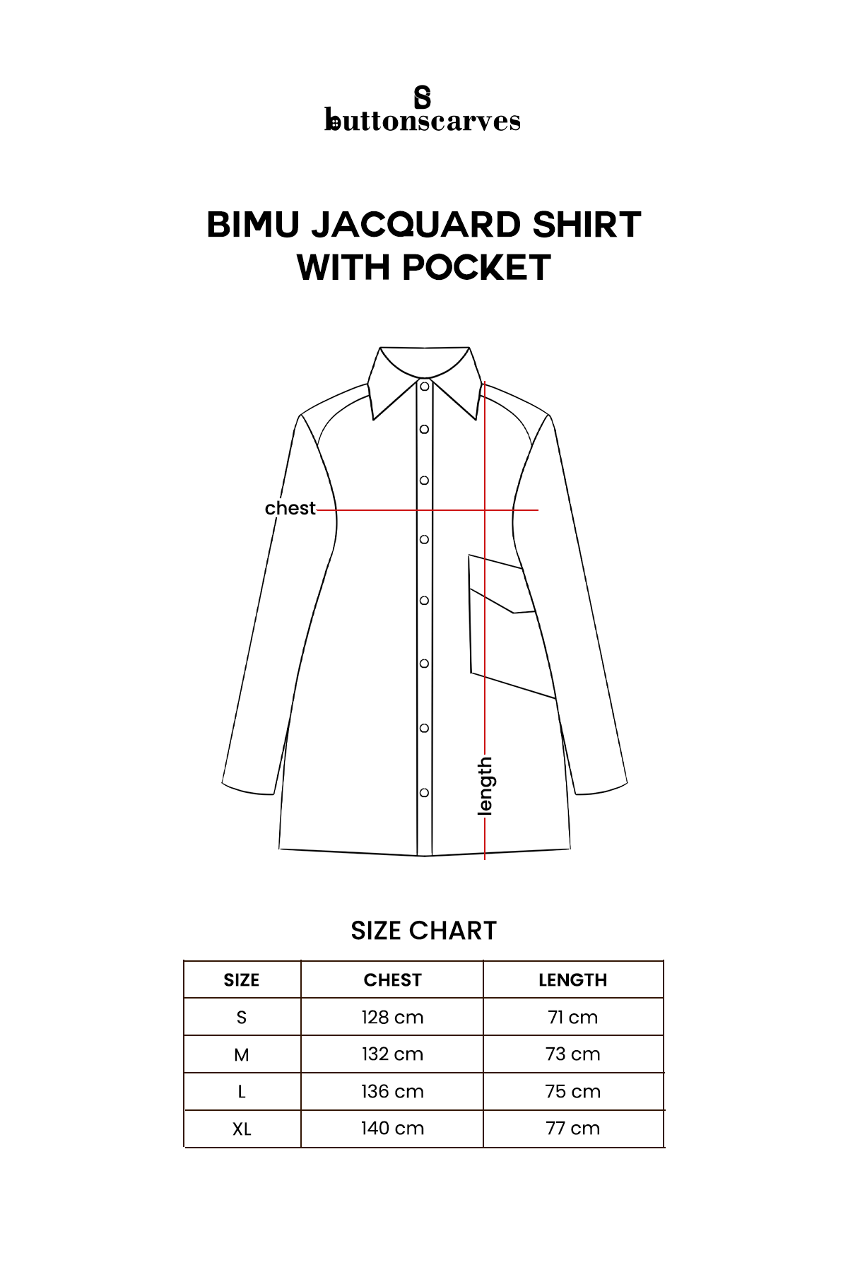 Bimu Jacquard Shirt with Pocket - Tan