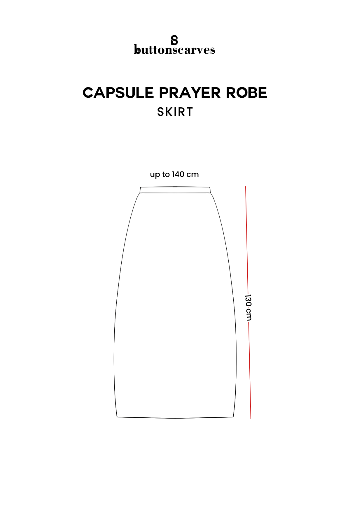 Capsule Prayer Robe - Black