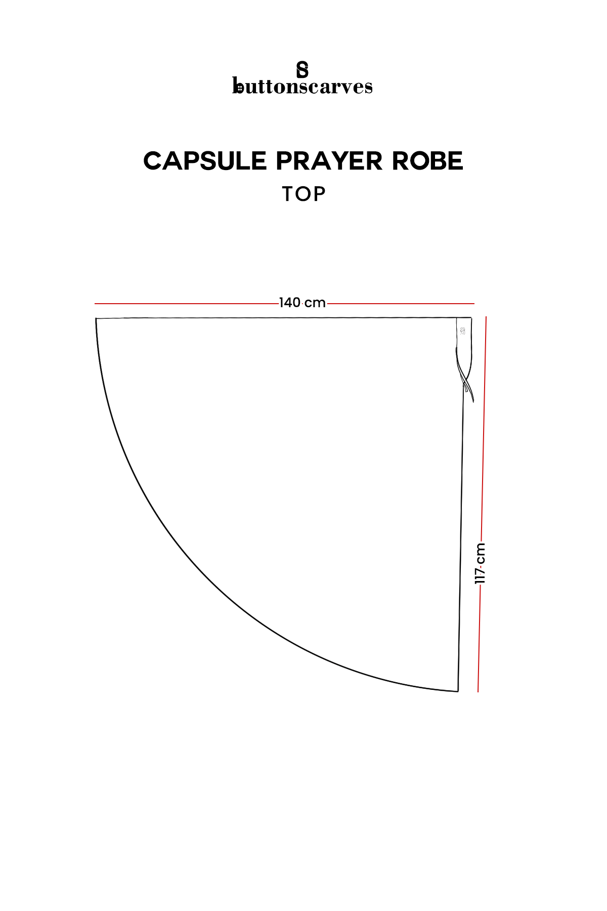 Capsule Prayer Robe - Black