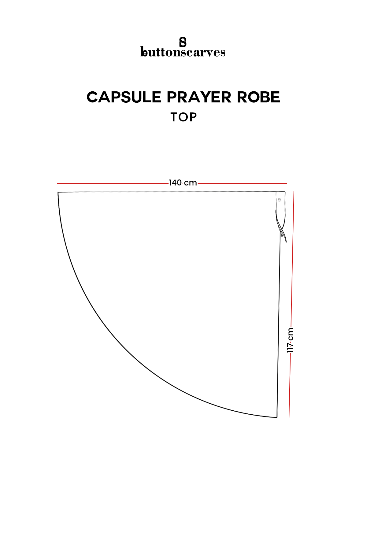 Capsule Prayer Robe - Maroon
