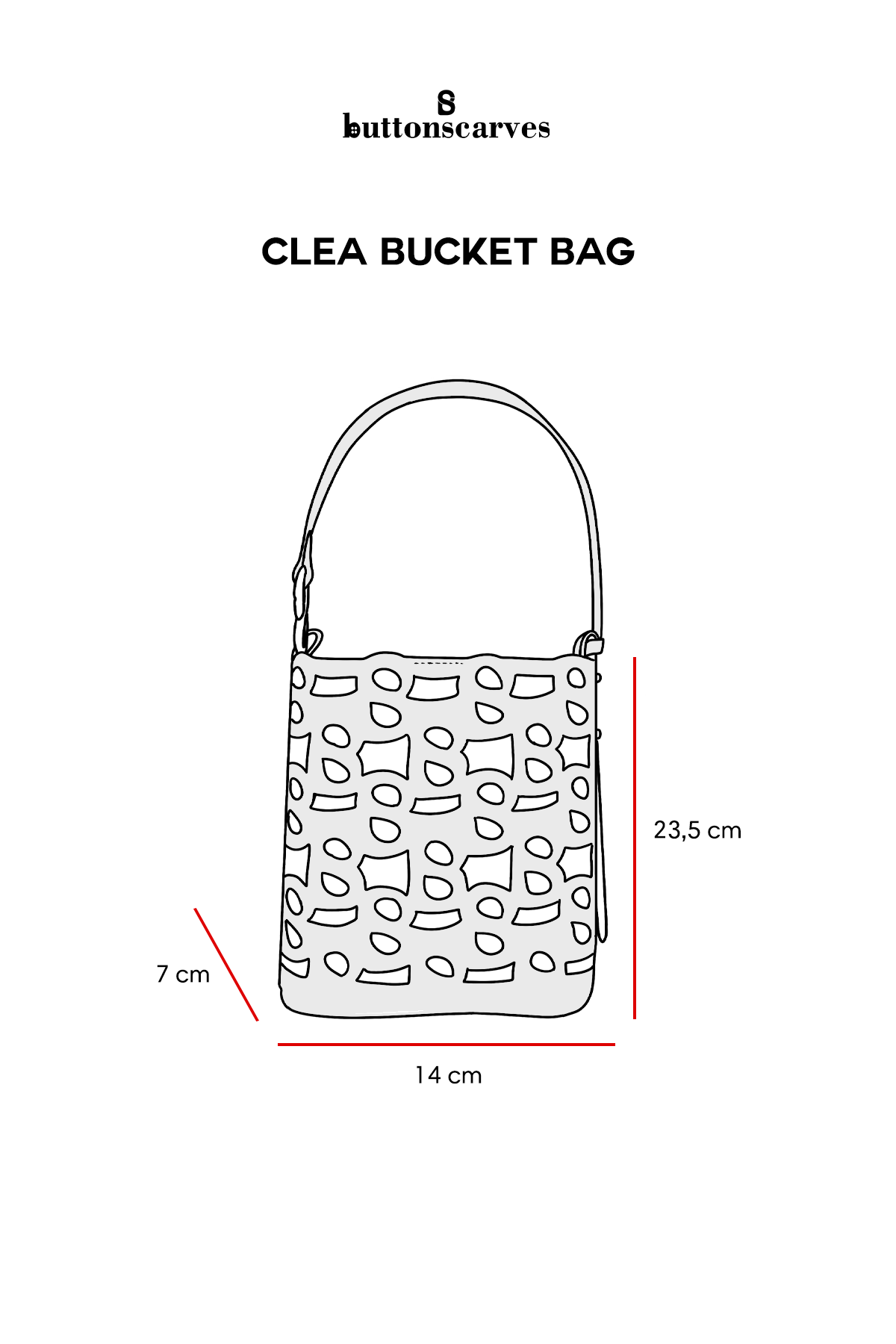 Clea Bucket Bag - Daisy