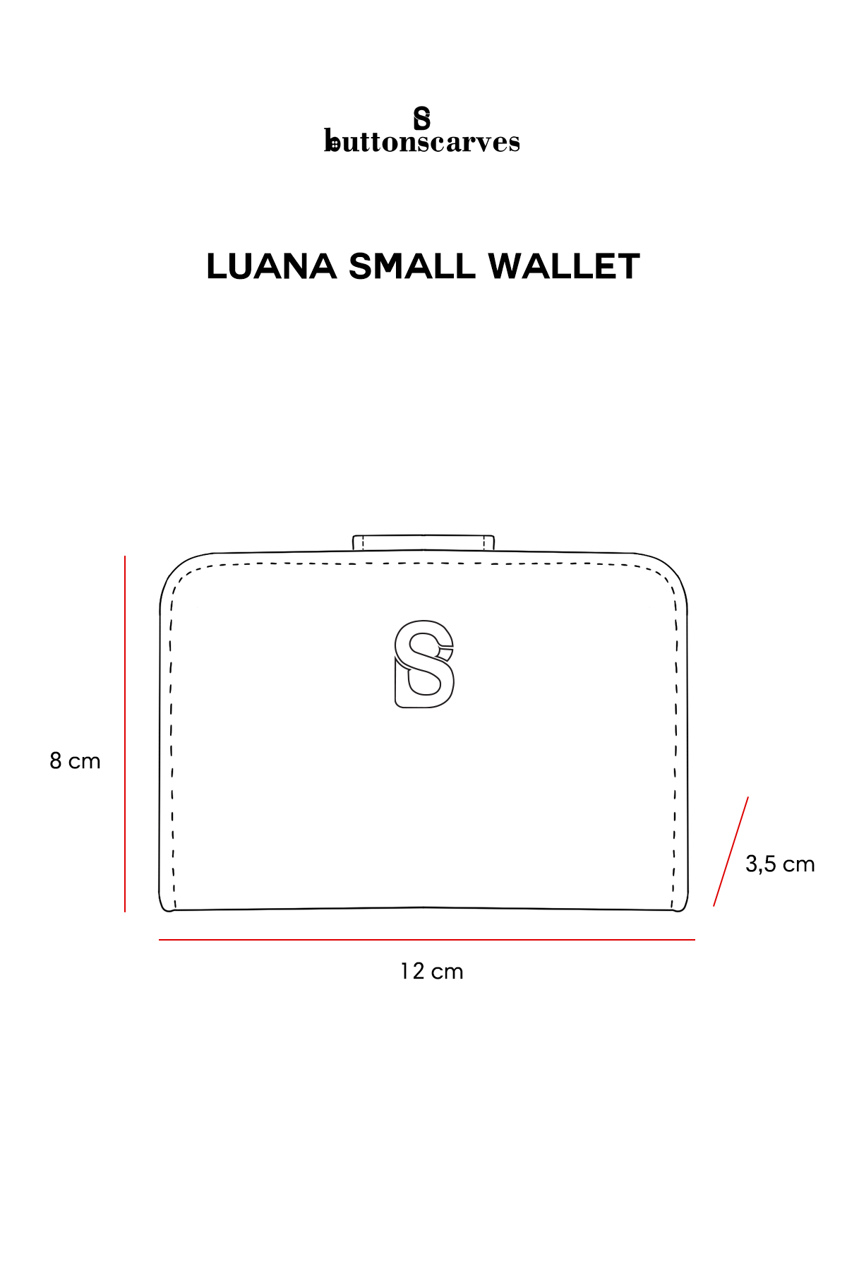 Luana Small Wallet - Black