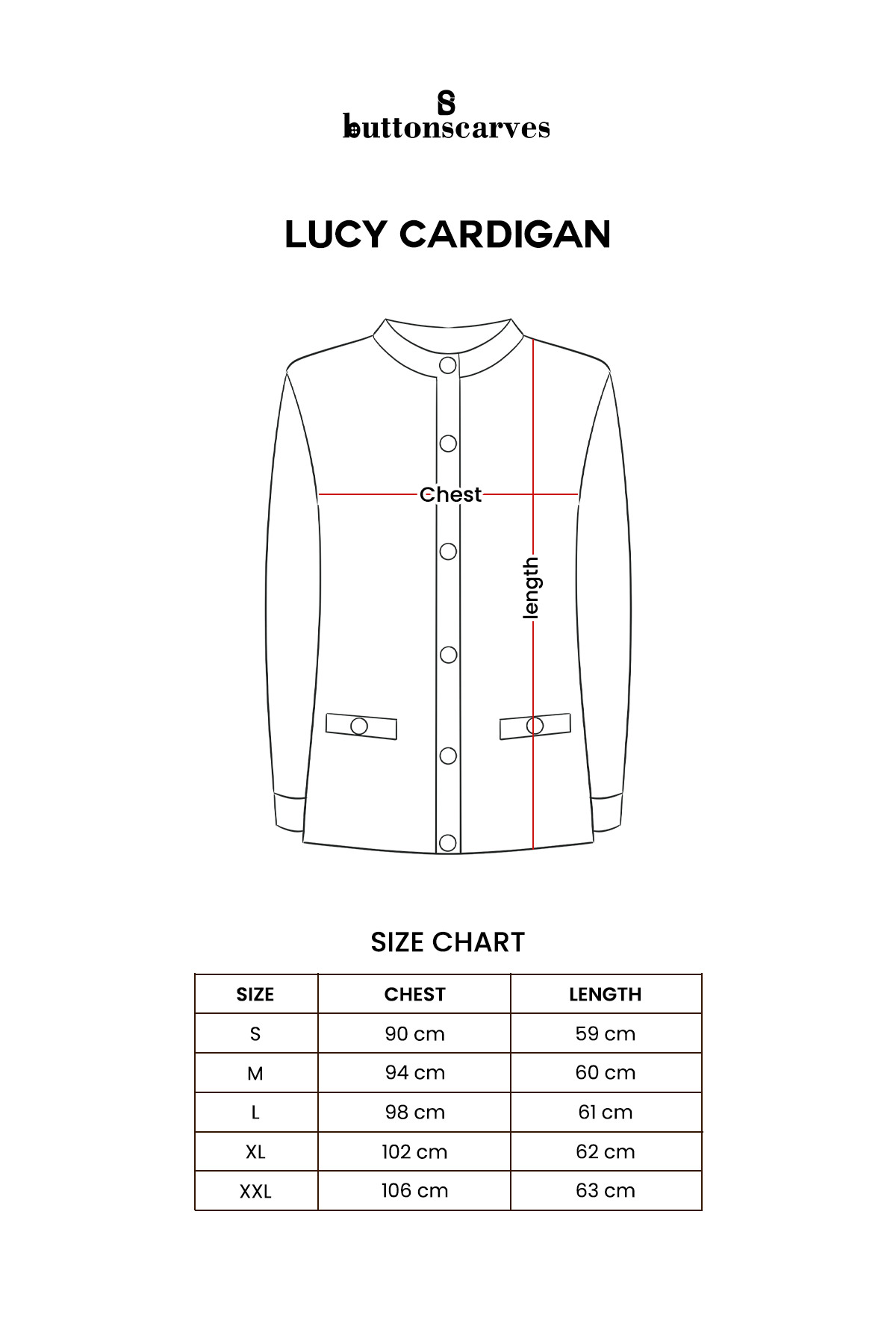 Lucy Cardigan - Black/Gold