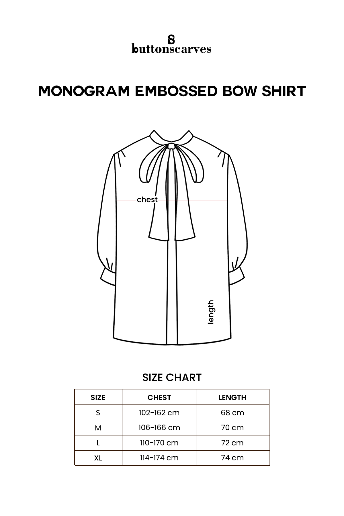 Monogram Embossed Bow Shirt - Beige