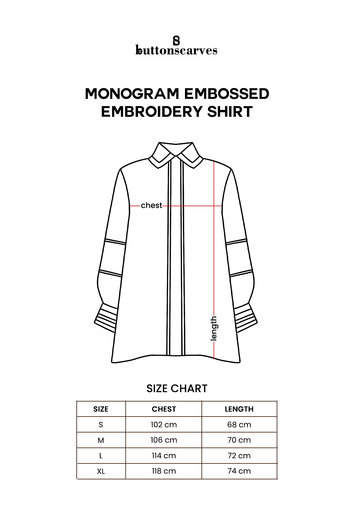 Monogram Embossed Embroidery Shirt - Beige