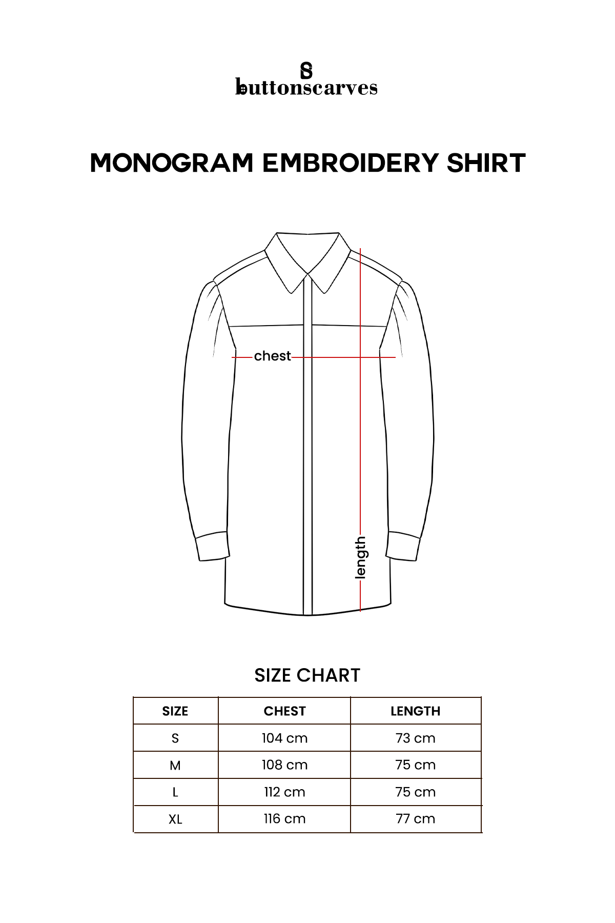 Monogram Embroidery Shirt - Black