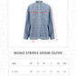 Mono Stripes Denim Shirt - Timeless Blue