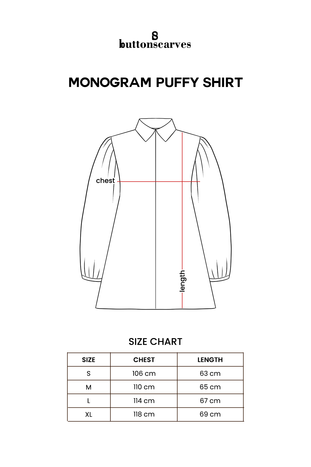 Monogram Puffy Shirt - White