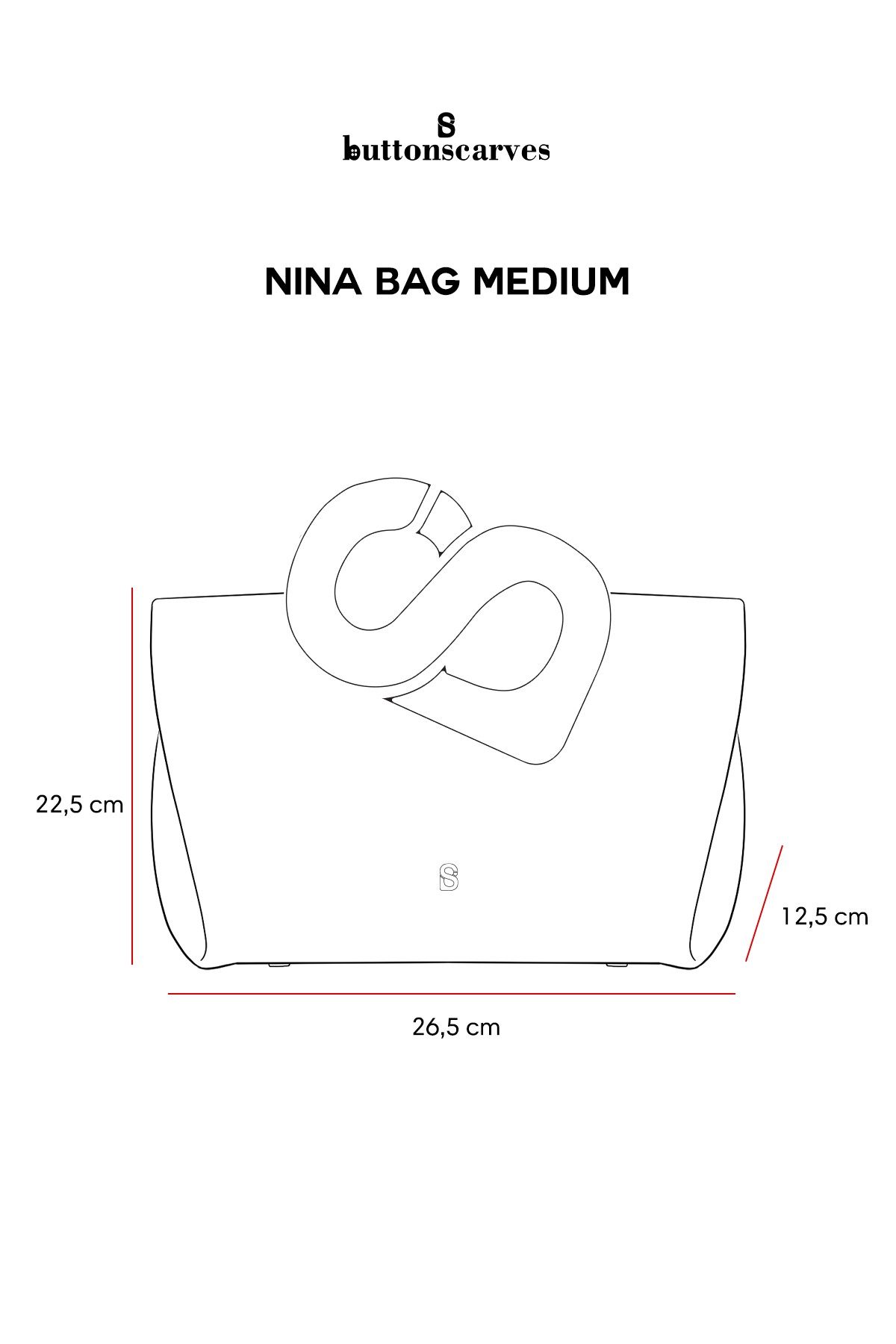 Nina Bag Medium - Walnut